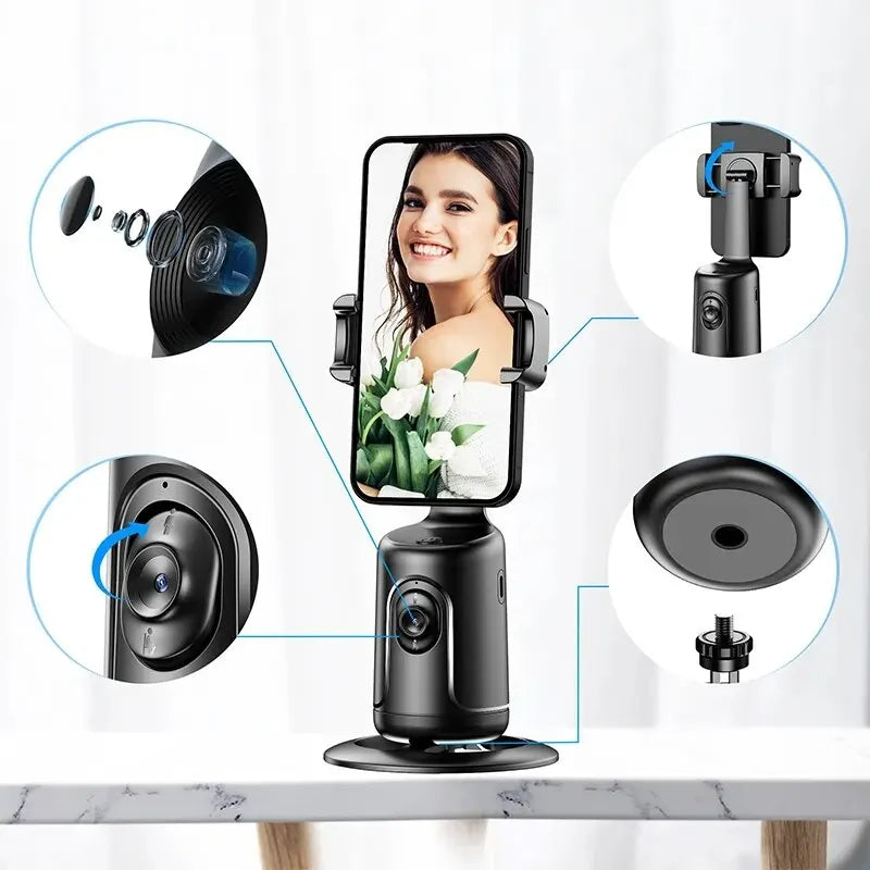 AI face-tracking phone gimbal stand, view 7