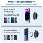 Magnetic expanding phone grip and stand, view 9