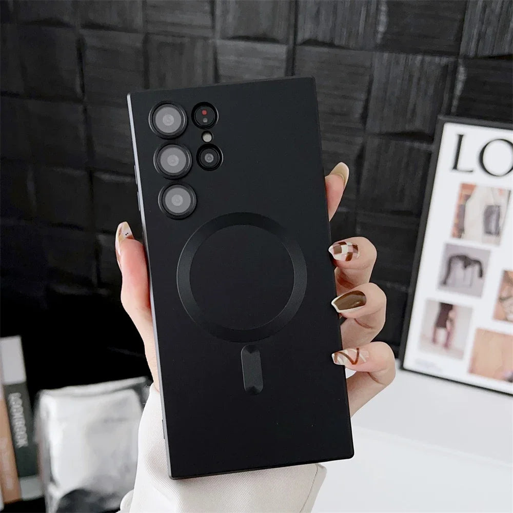 Slim Matte Magnetic Case for Samsung Galaxy S26, S25 & S24 Series - MagSafe Compatible