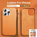 Premium leather MagSafe case for iPhone, view 12