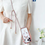 Clear MagSafe case with crossbody lanyard for iPhone, view 5