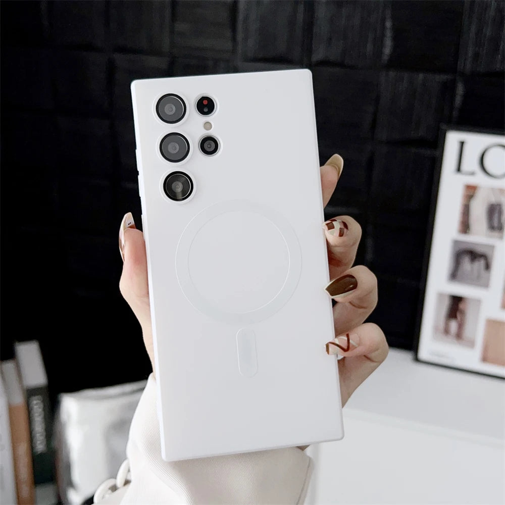 Slim Matte Magnetic Case for Samsung Galaxy S26, S25 & S24 Series - MagSafe Compatible