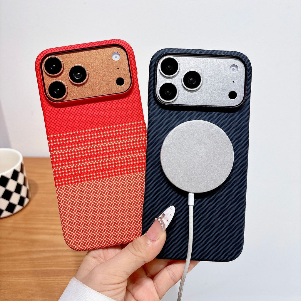 Carbon fiber texture magnetic iPhone case, view 8