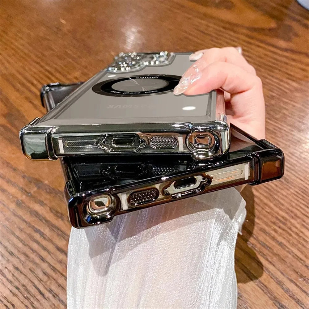 Clear magnetic case for Samsung Galaxy, view 4